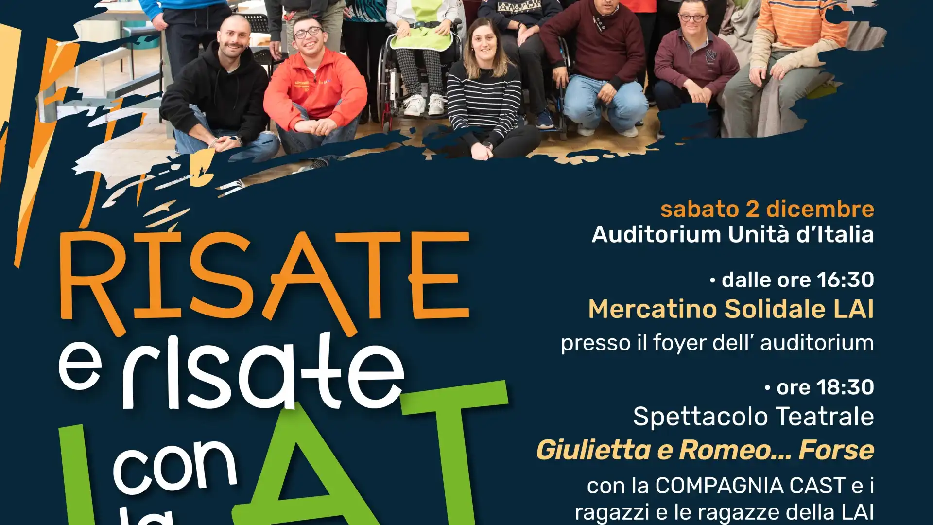 Giornata Internazionale delle persone con disabilità. La Cooperativa Lai di Isernia in scena con lo spettacolo teatrale “Giulietta e Romeo…forse”.